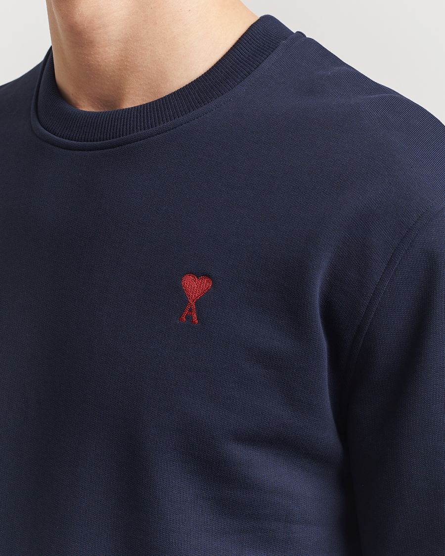 Mies | Puserot | AMI | Heart Logo Sweatshirt Night Blue