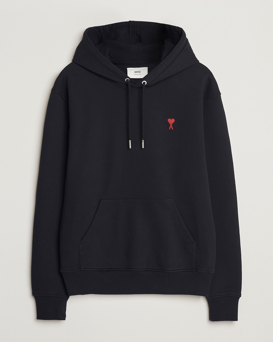 Mies | Puserot | AMI | Heart Logo Hoodie Black