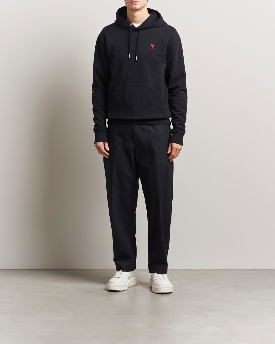 Mies | Puserot | AMI | Heart Logo Hoodie Black