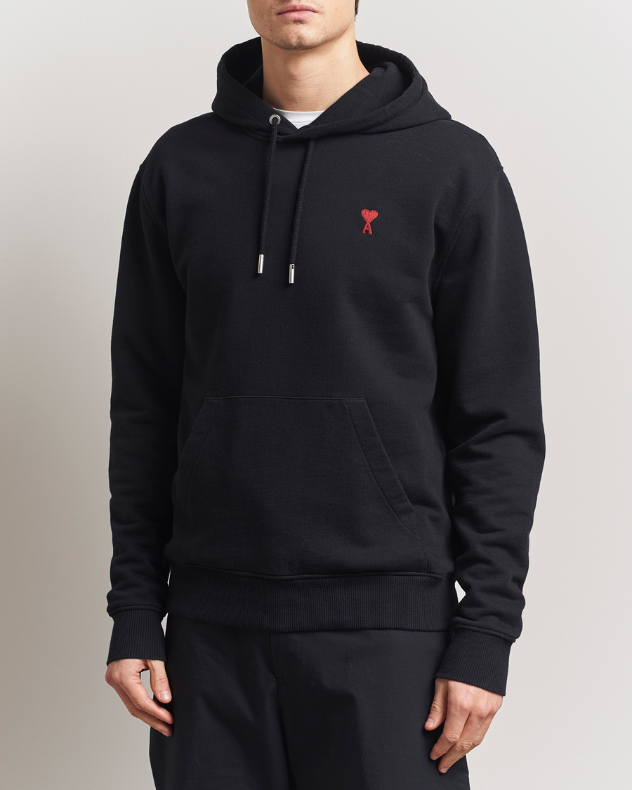 Mies | Puserot | AMI | Heart Logo Hoodie Black