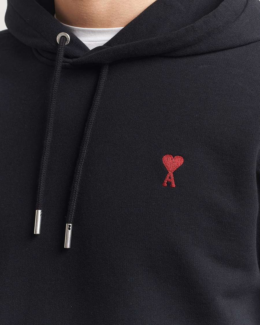 Mies | Puserot | AMI | Heart Logo Hoodie Black