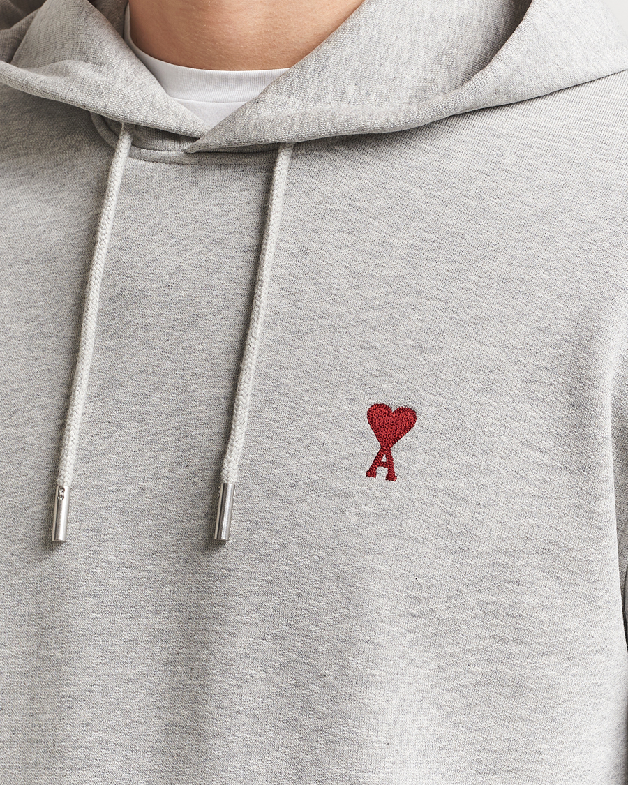 Mies | Puserot | AMI | Heart Logo Hoodie Heather Ash Grey