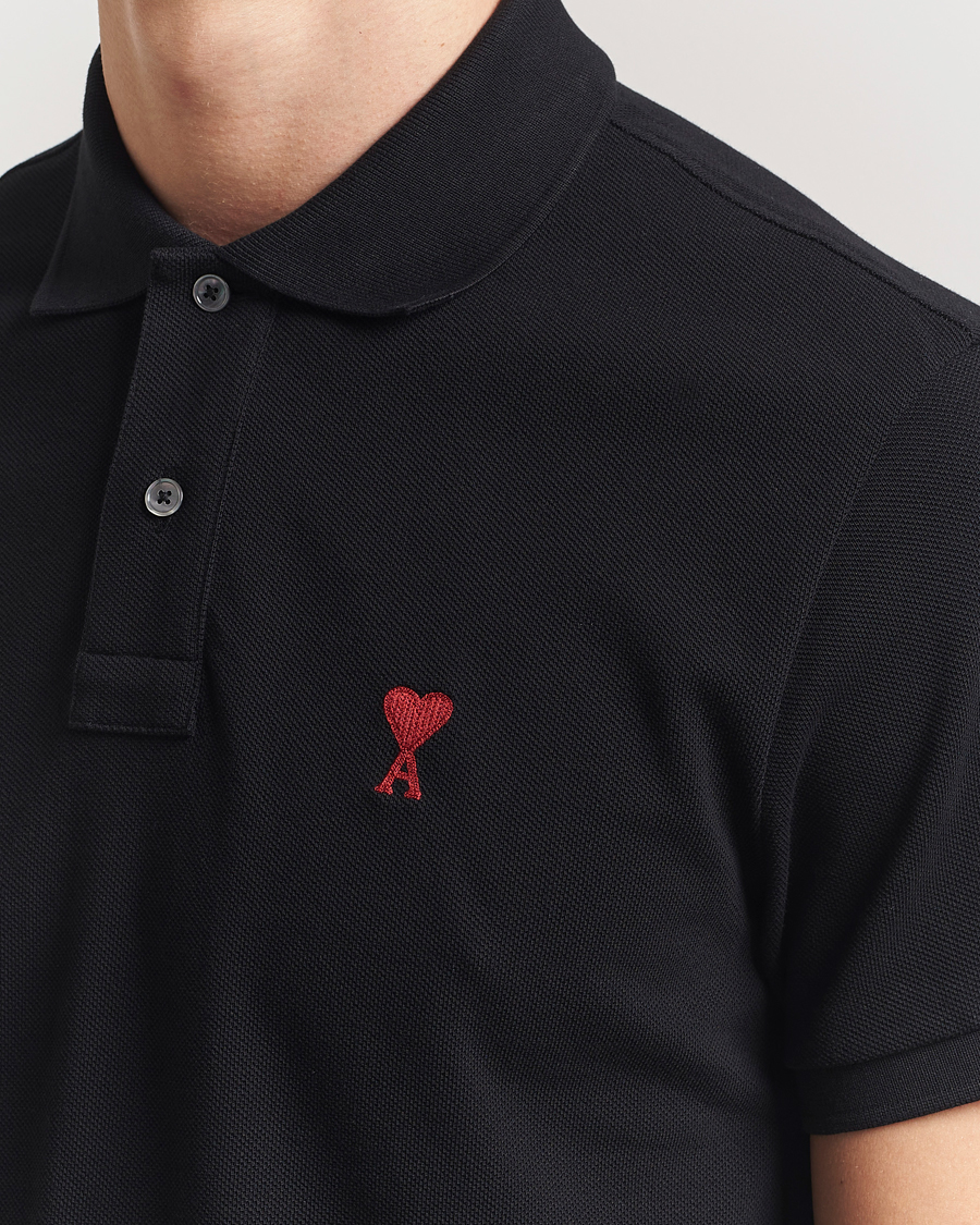 Mies | Pikeet | AMI | Heart Logo Polo Black