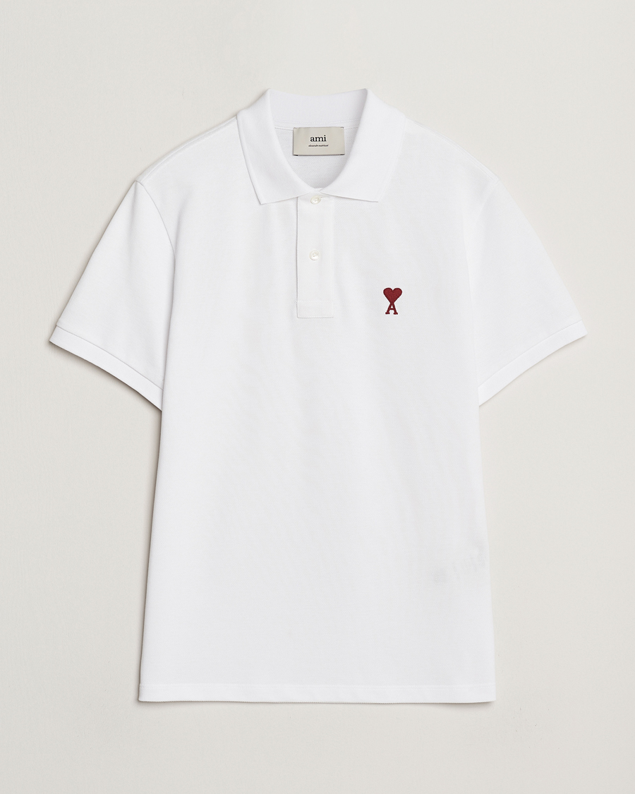 Mies | Pikeet | AMI | Heart Logo Polo White