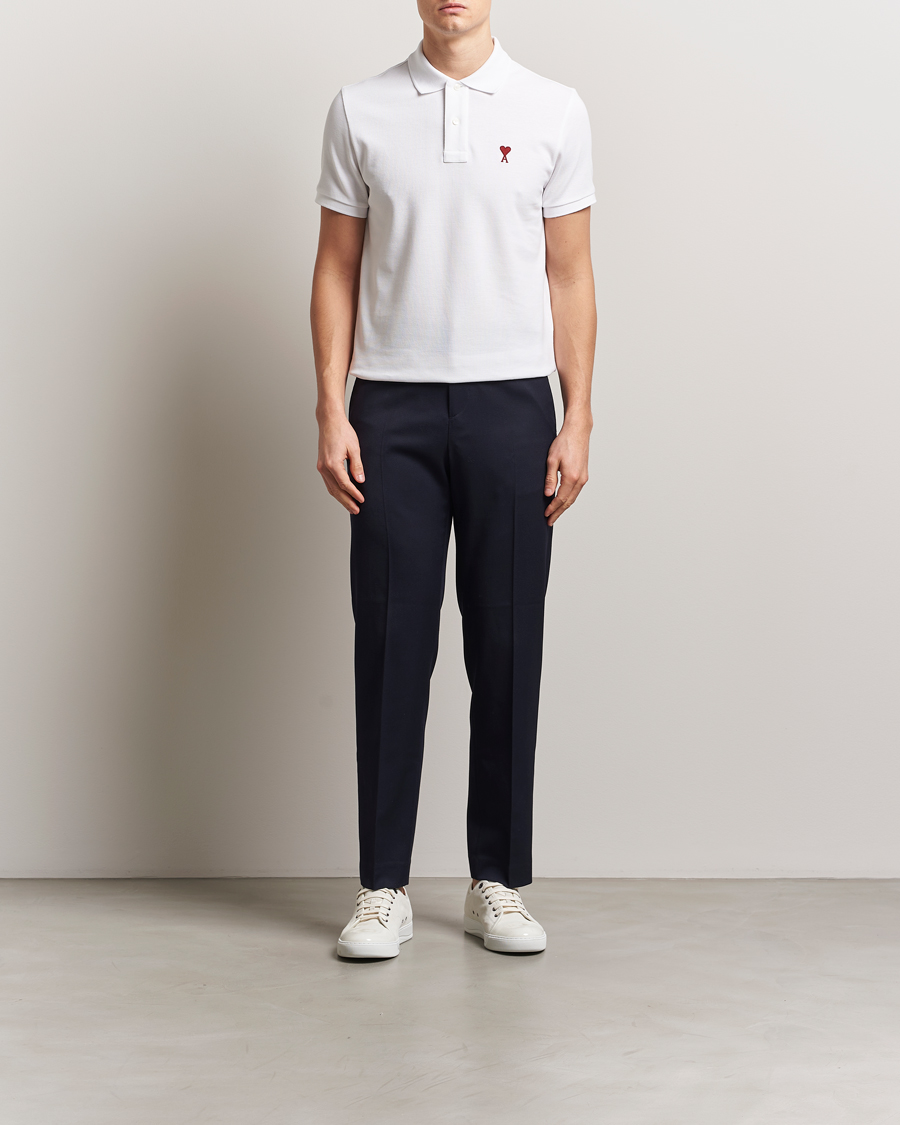 Mies | Pikeet | AMI | Heart Logo Polo White