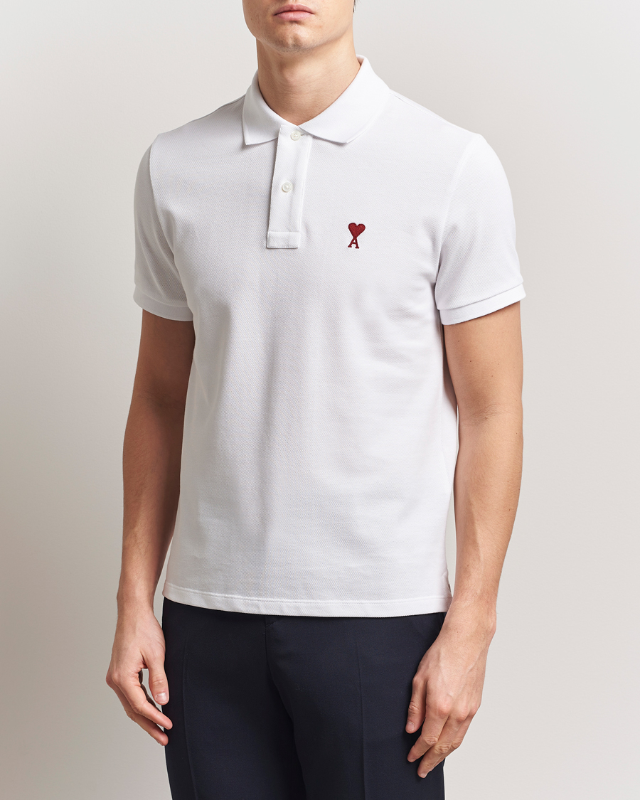 Mies | Pikeet | AMI | Heart Logo Polo White