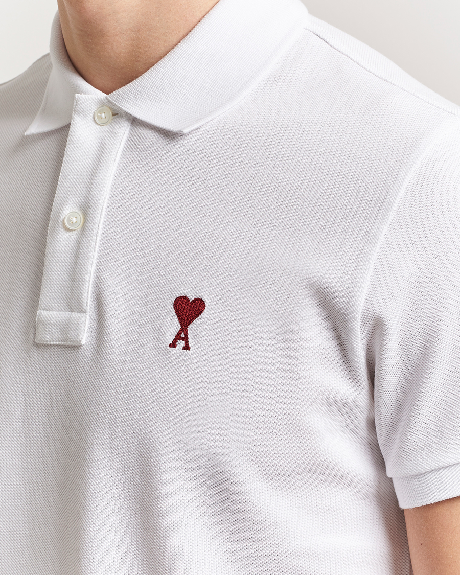 Mies | Pikeet | AMI | Heart Logo Polo White