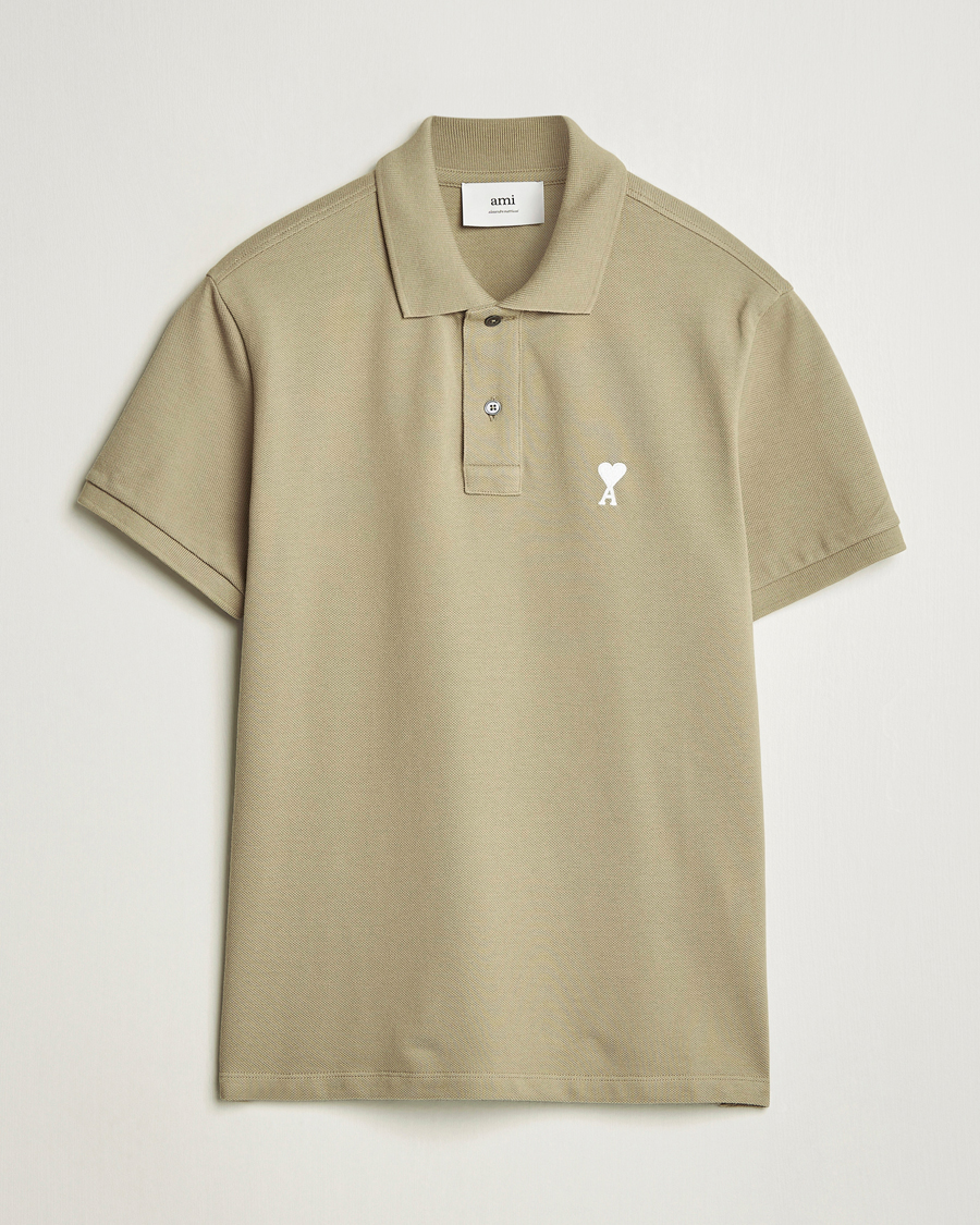 Mies | Pikeet | AMI | Off White Heart Logo Polo Beige
