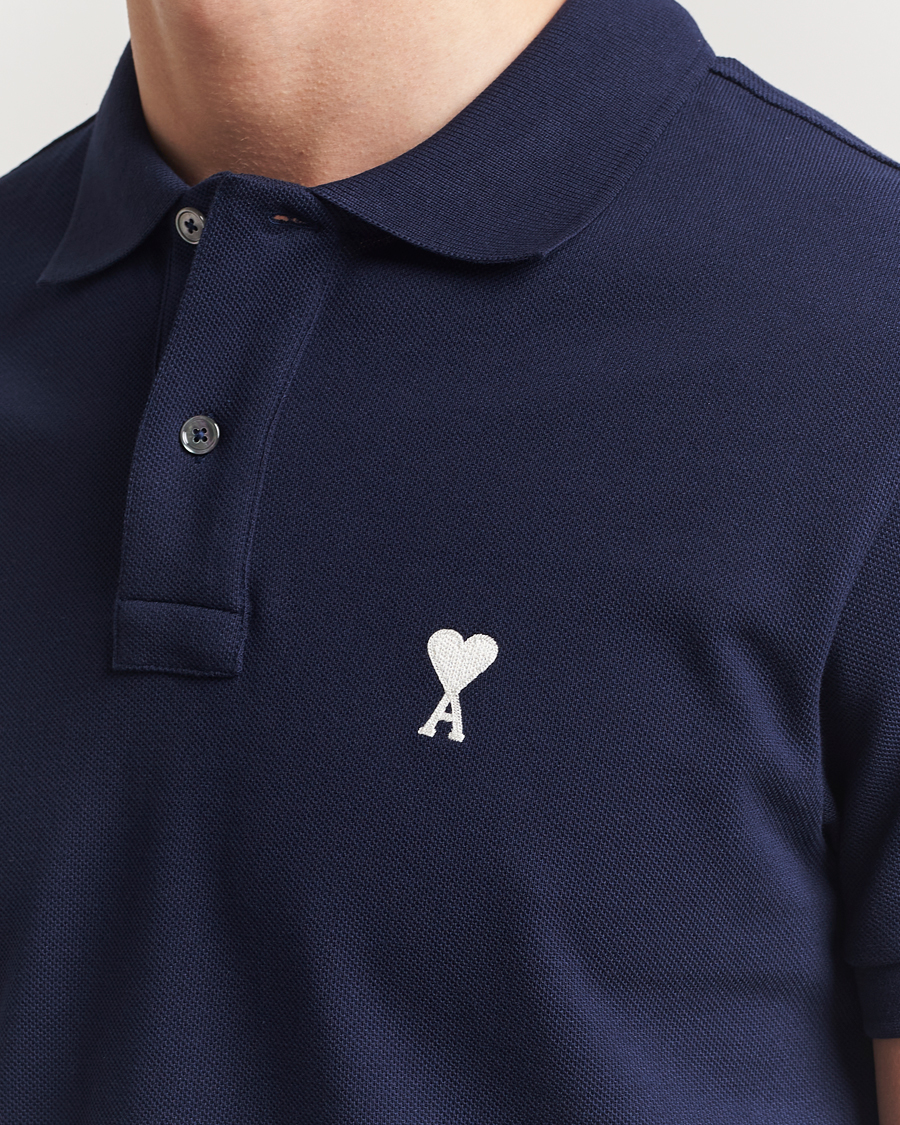 Mies | Pikeet | AMI | Off White Heart Logo Polo Night Blue