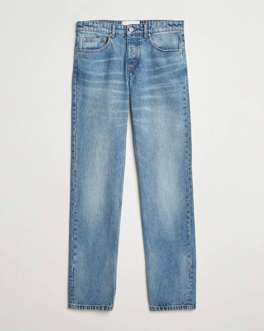 Mies | Farkut | AMI | Classic Fit Jeans Used Blue