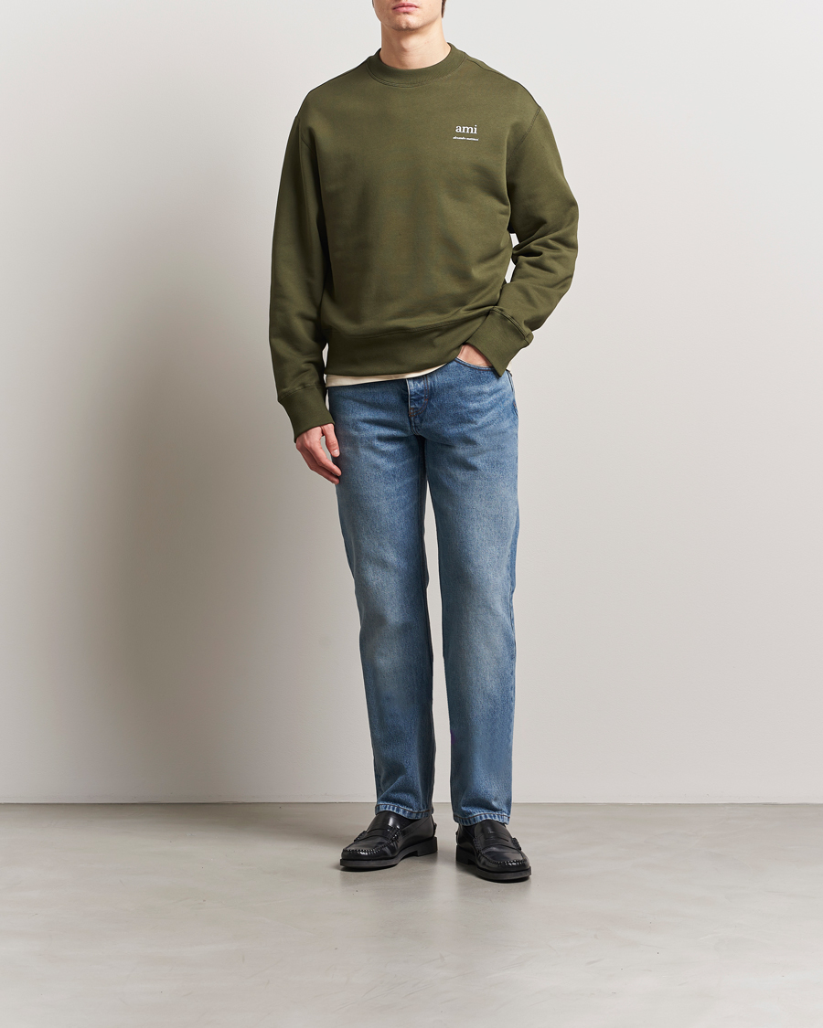 Mies | Farkut | AMI | Classic Fit Jeans Used Blue