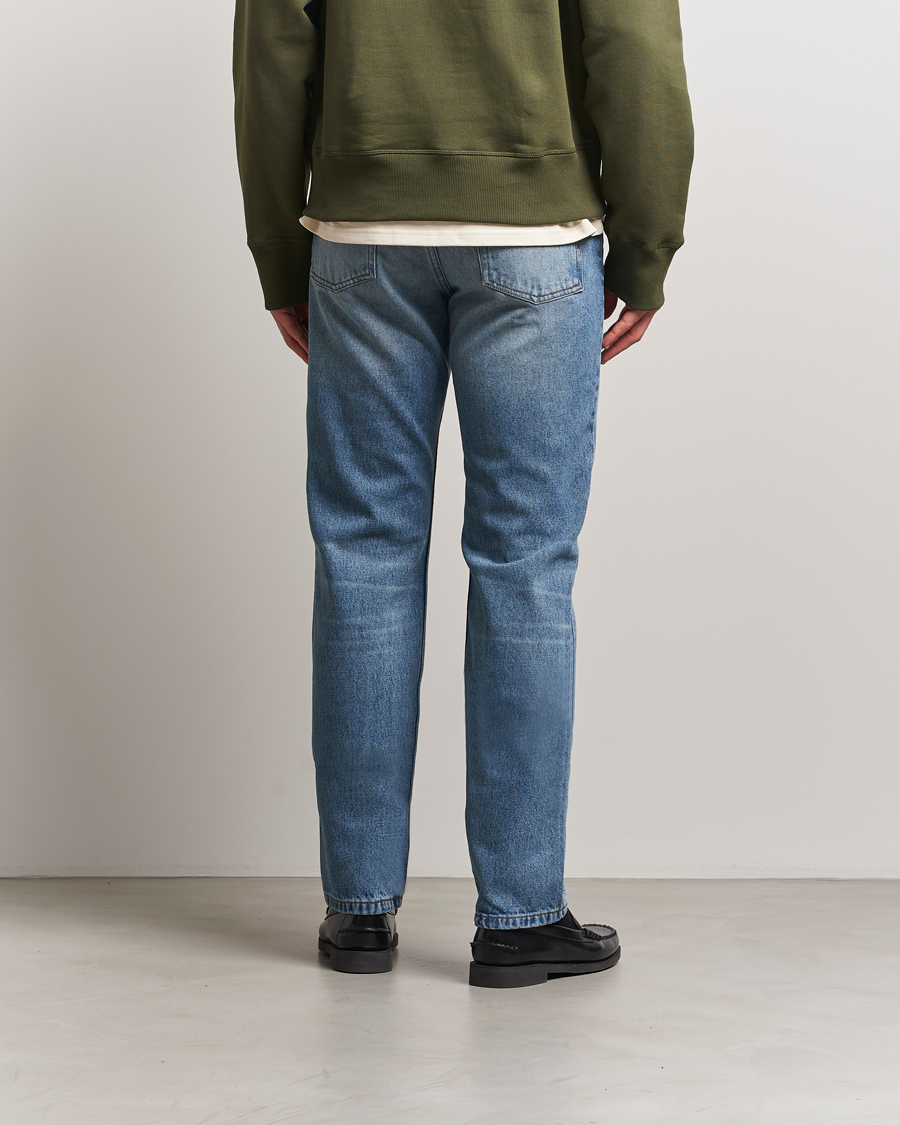 Mies | Farkut | AMI | Classic Fit Jeans Used Blue