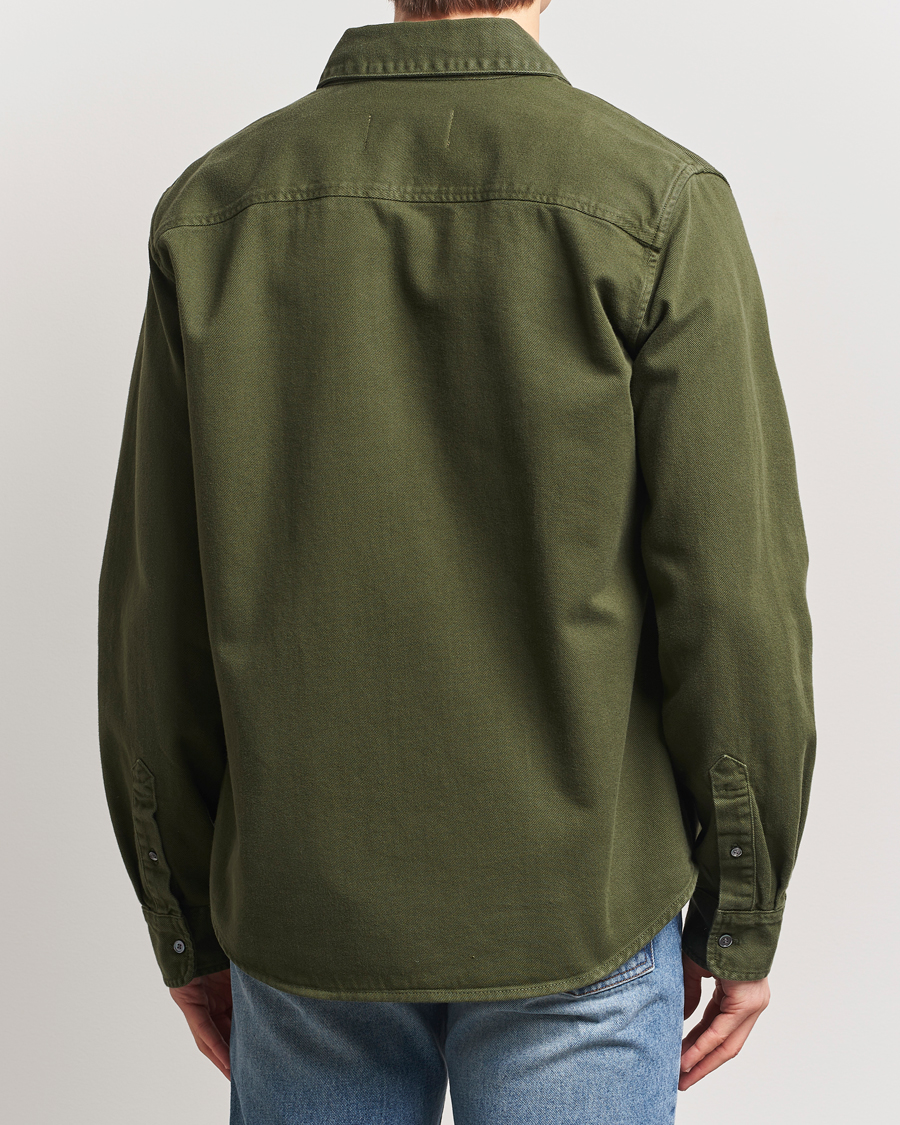 Mies | Kauluspaidat | AMI | Tonal Heart Logo Twill Shirt Loden