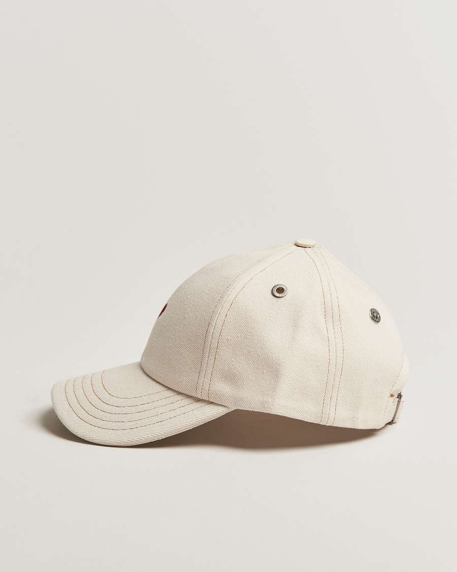 Mies | AMI Heart Logo Cap White Cream | AMI | Heart Logo Cap White Cream