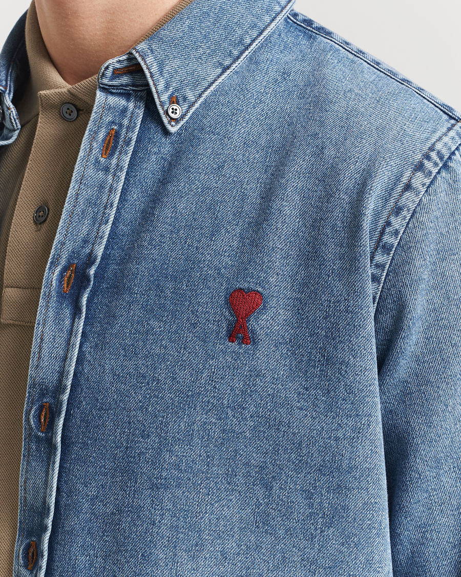 Mies | Kauluspaidat | AMI | ADC Jeans Shirt Used Blue