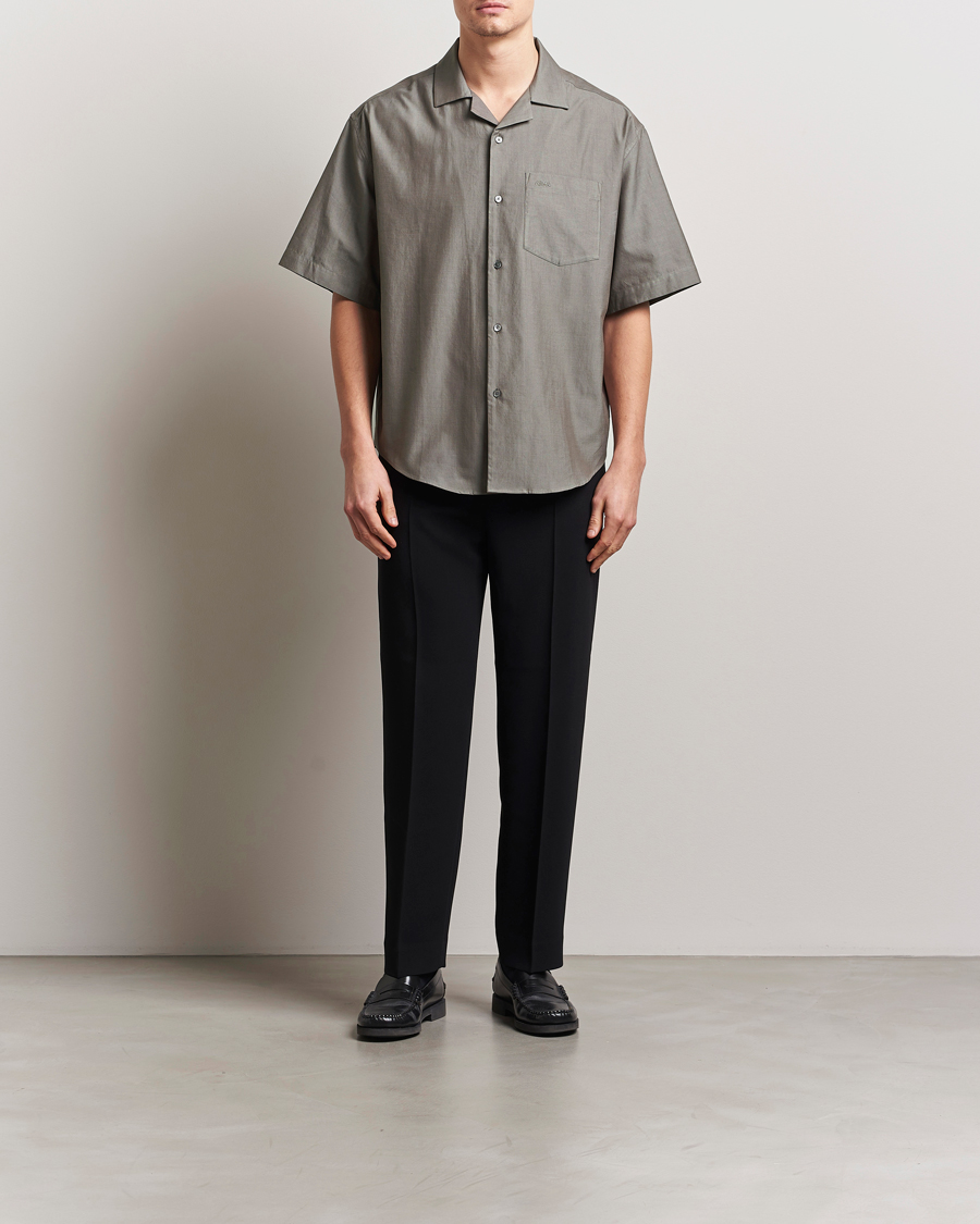 Mies | Kauluspaidat | AMI | Short Sleeve Boxy Shirt Smoke Grey