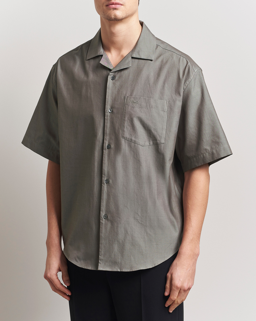 Mies | Kauluspaidat | AMI | Short Sleeve Boxy Shirt Smoke Grey