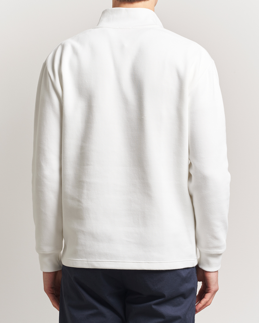 Mies | Puserot | Armor-lux | Camionneur Cotton Half Zip Sweater Milk