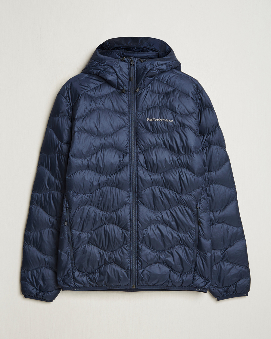 Mies | Takit | Peak Performance | Helium Down Hooded Jacket Blue Shadow
