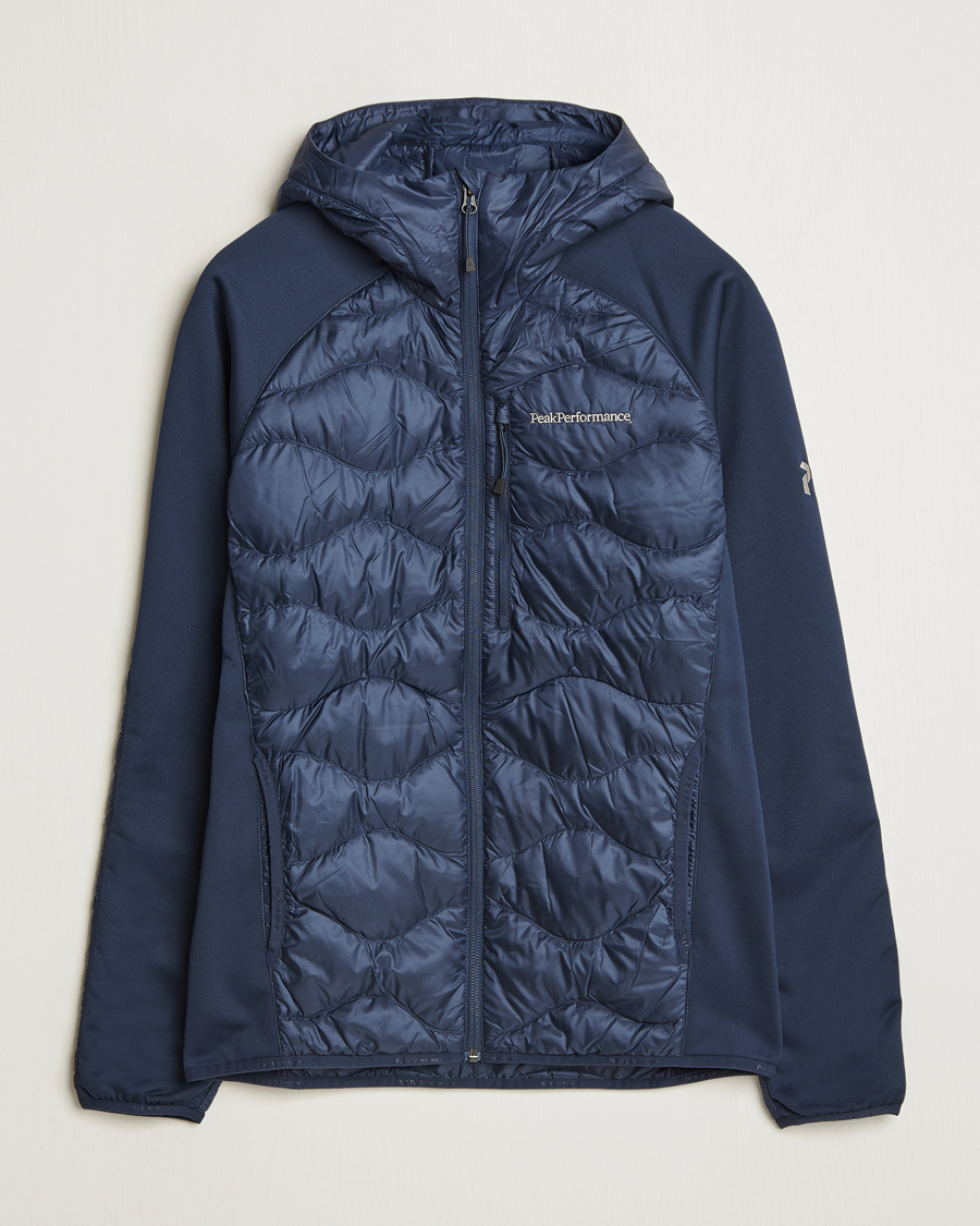 Mies | Takit | Peak Performance | Helium Down Hooded Hybrid Jacket Blue Shadow