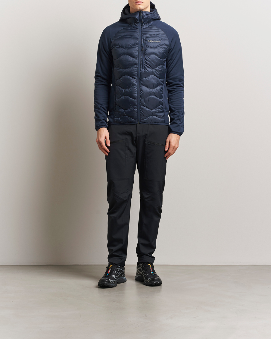 Mies | Takit | Peak Performance | Helium Down Hooded Hybrid Jacket Blue Shadow