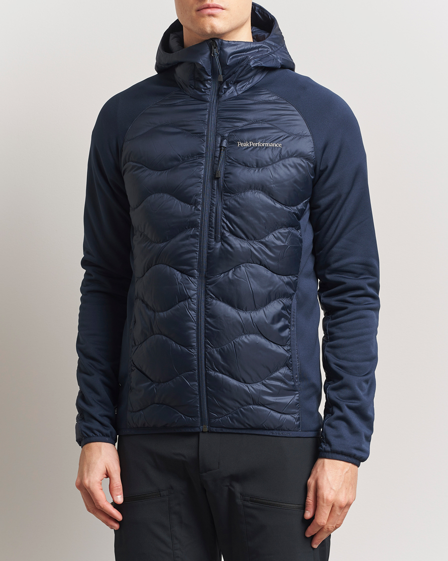 Mies | Takit | Peak Performance | Helium Down Hooded Hybrid Jacket Blue Shadow