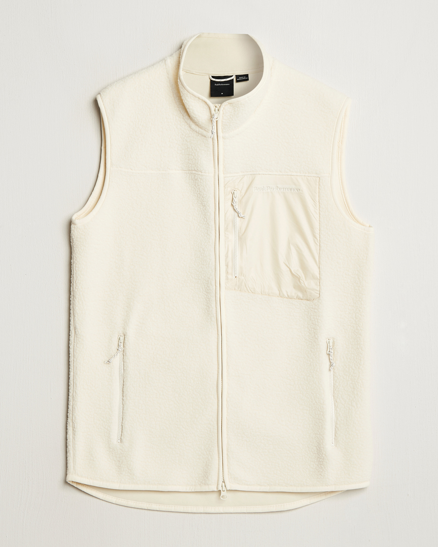 Mies | Puserot | Peak Performance | Pile Vest Vintage White