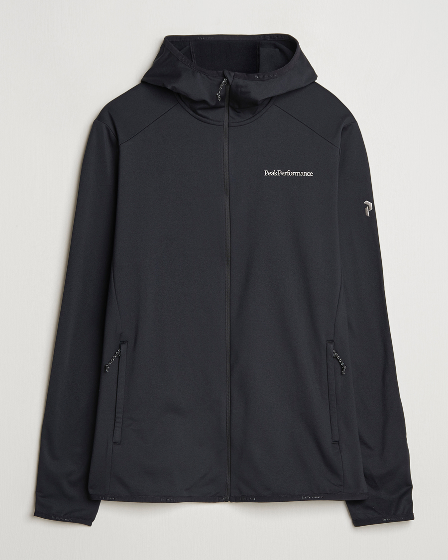 Mies | Puserot | Peak Performance | Light Hooded Full Zip Black