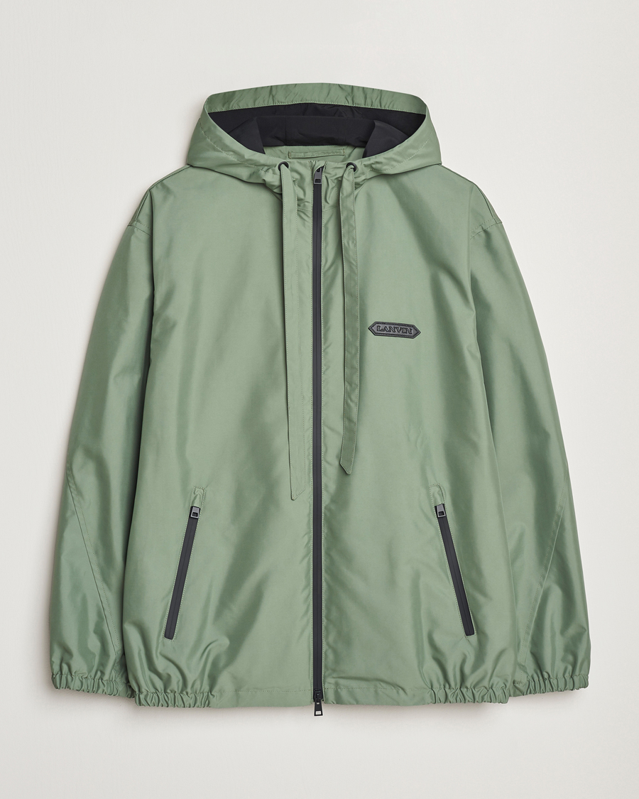 Mies | Takit | Lanvin | Hooded Windbreaker Sage Green
