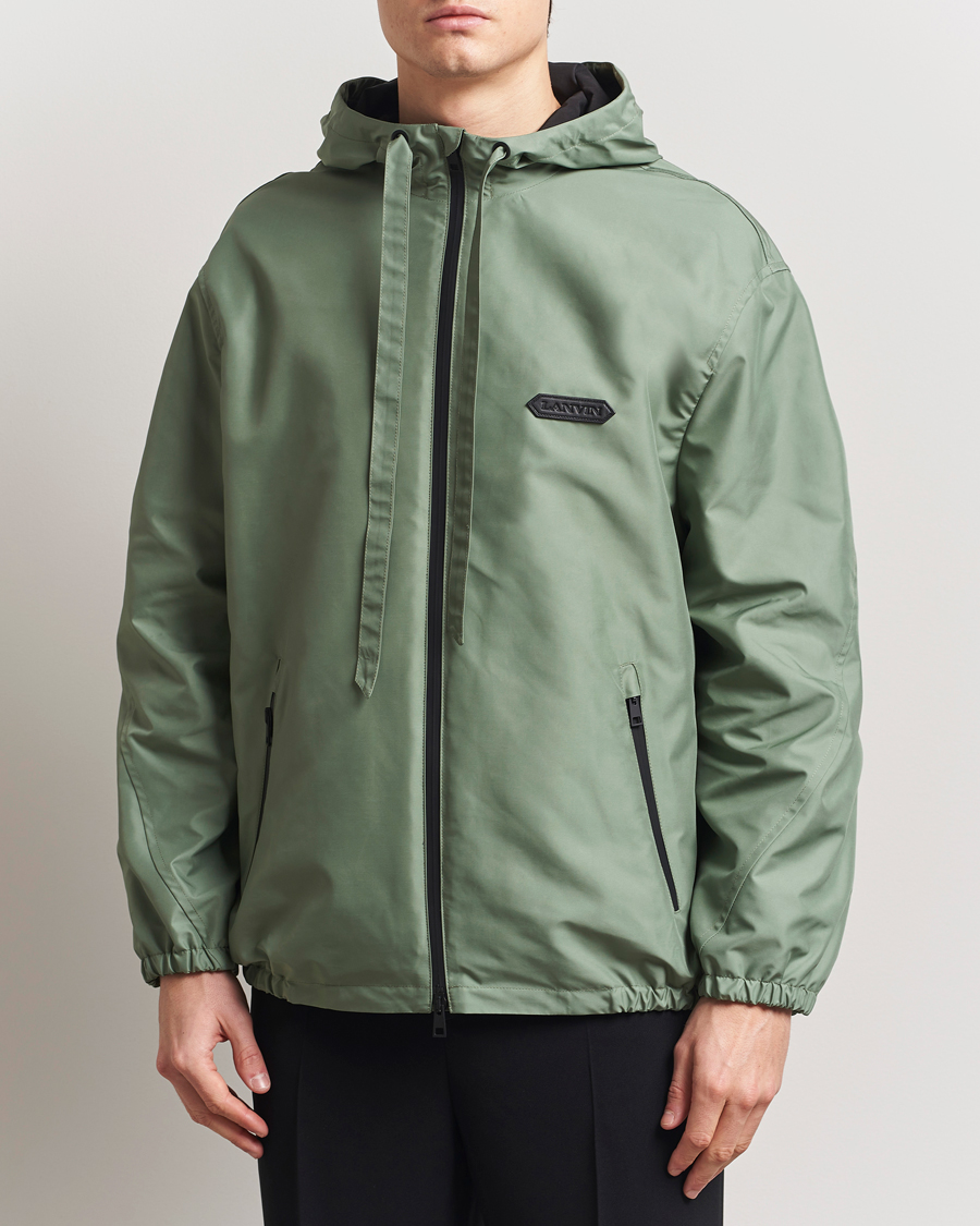 Mies | Takit | Lanvin | Hooded Windbreaker Sage Green