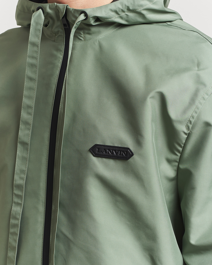 Mies | Takit | Lanvin | Hooded Windbreaker Sage Green