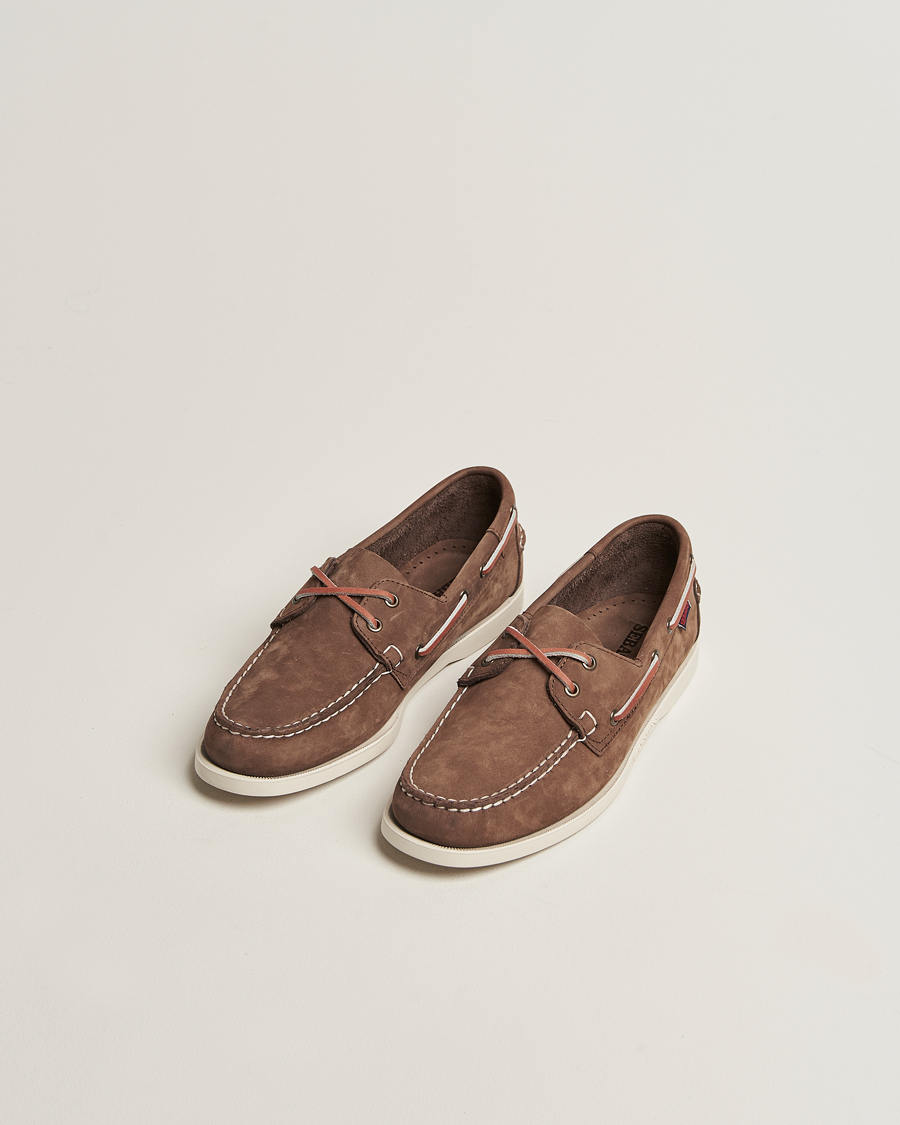 Mies | Purjehduskengät | Sebago | Docksides Portland Nubuck Boat Shoe Dark Brown