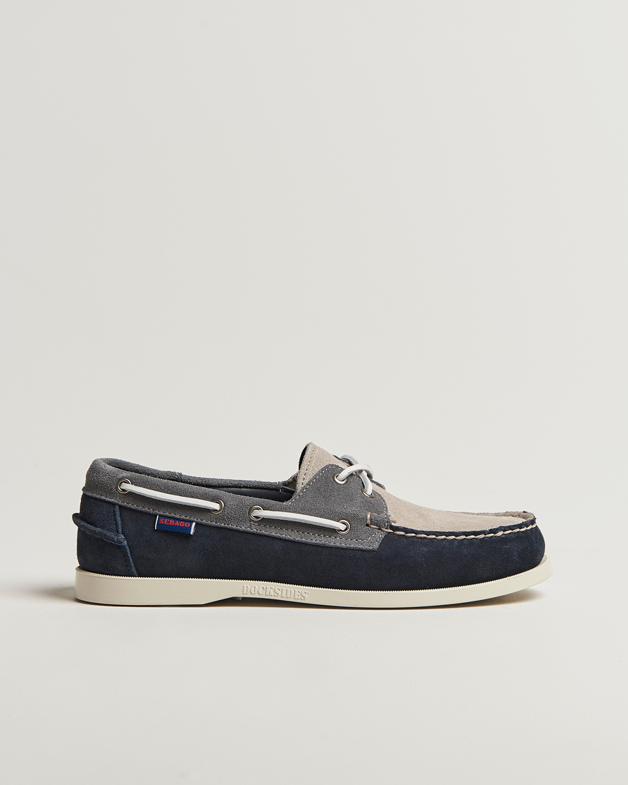 Mies | Purjehduskengät | Sebago | Docksides Portland Jib Boat Shoe Navy/Grey