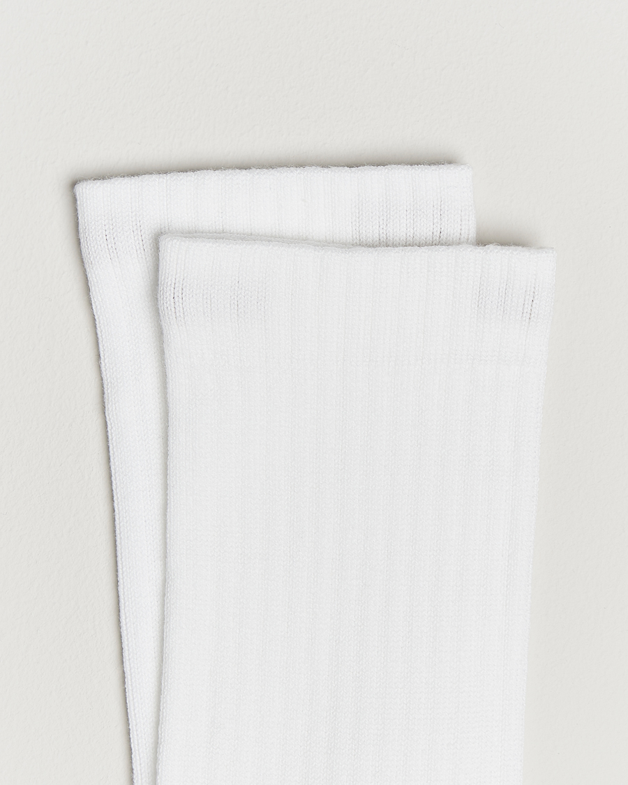 Mies | Alusvaatteet | Sweyd | Two Tone Cotton Socks Off White/White