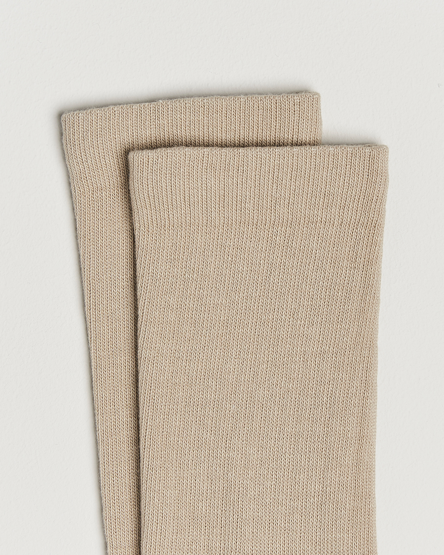 Mies | Alusvaatteet | Sweyd | Two Tone Cotton Socks Sand/Off White