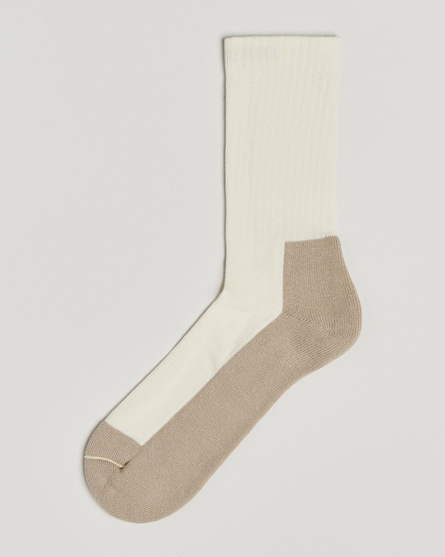 Mies | Alusvaatteet | Sweyd | Two Tone Cotton Socks Off White/Sand