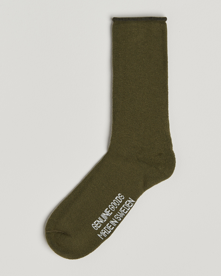 Mies | Alusvaatteet | Sweyd | Cotton Cabin Socks Army Green
