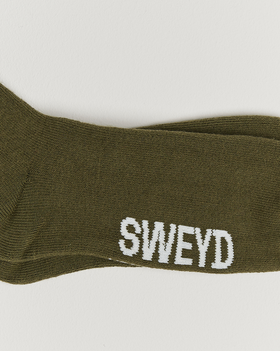 Mies | Alusvaatteet | Sweyd | Cotton Cabin Socks Army Green