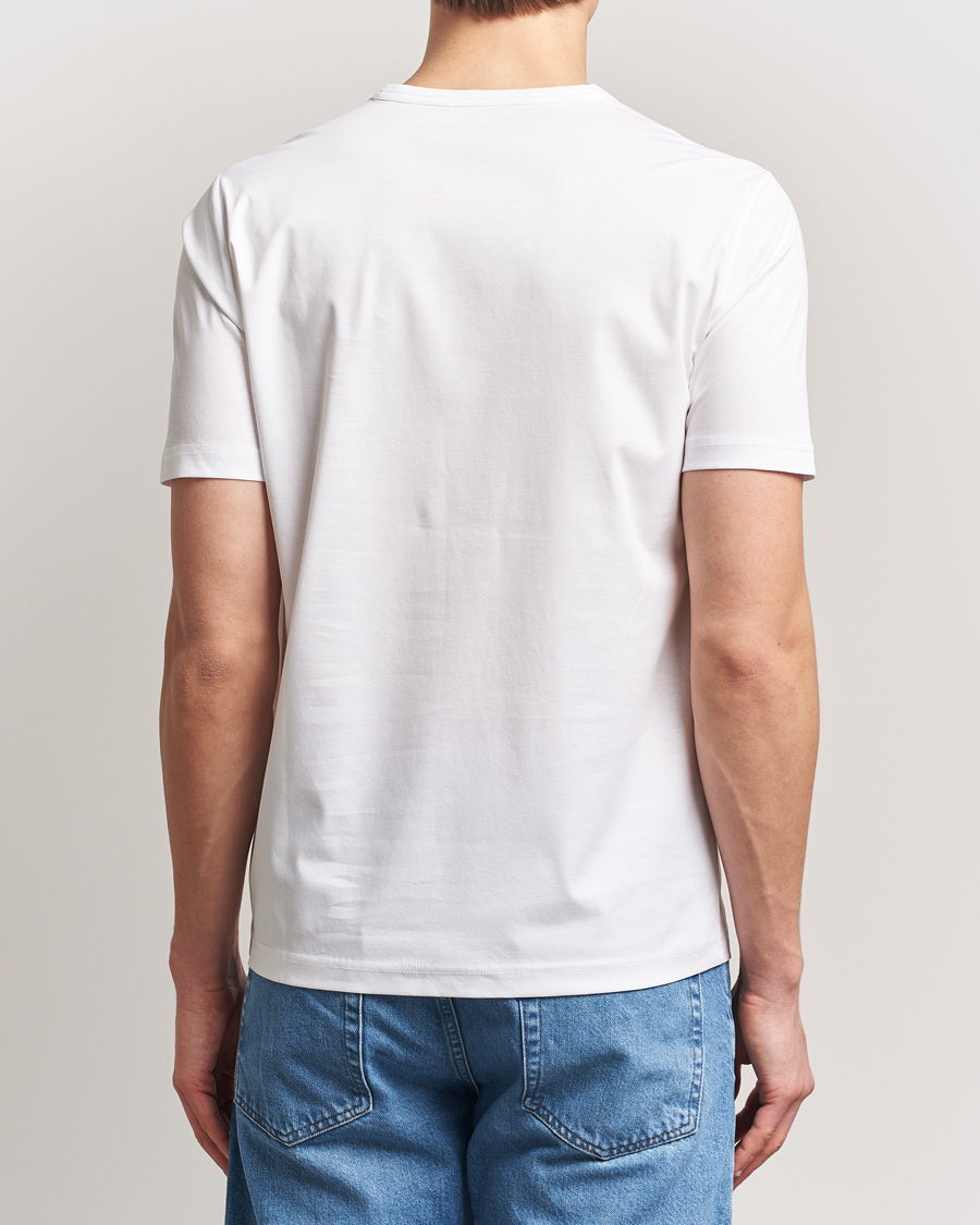 Mies | T-paidat | Tiger of Sweden | Olaf Mercerized Cotton T-Shirt Pure White