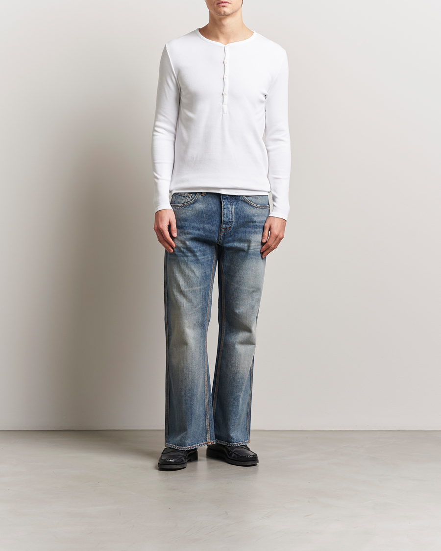 Mies | Puserot | Tiger of Sweden | Roye Long Sleeve Henley Pure White