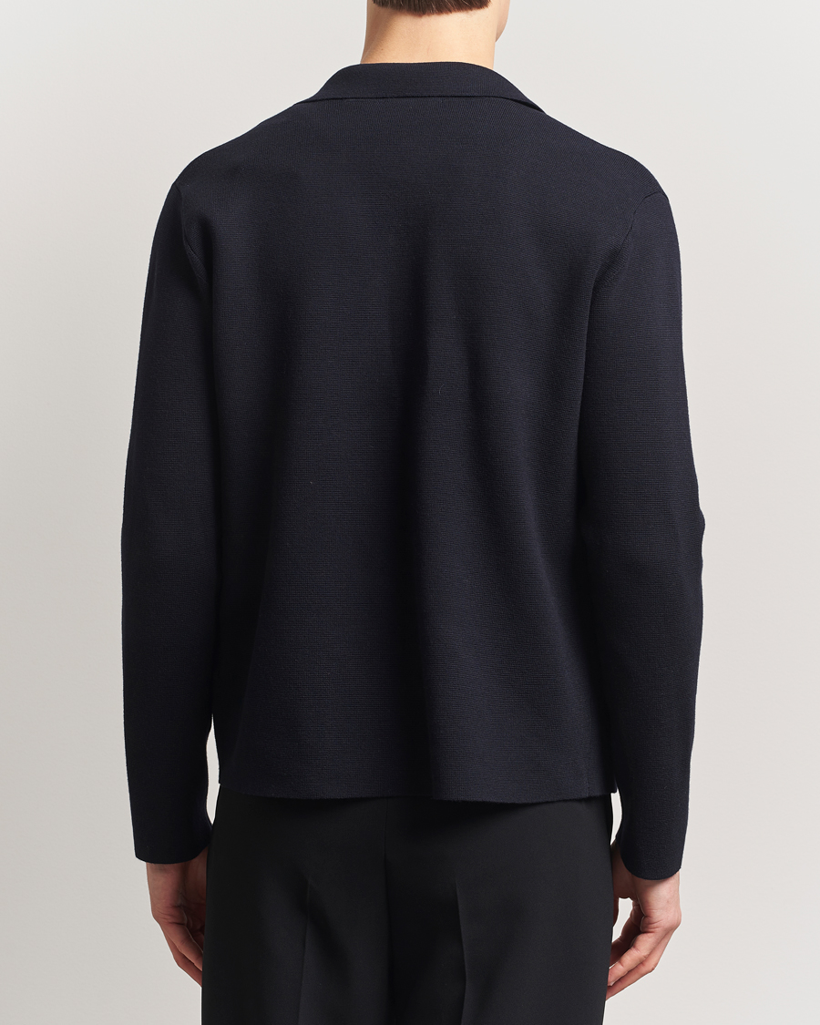 Mies | Puserot | Tiger of Sweden | Celyn Cotton/Wool Full Zip Light Ink