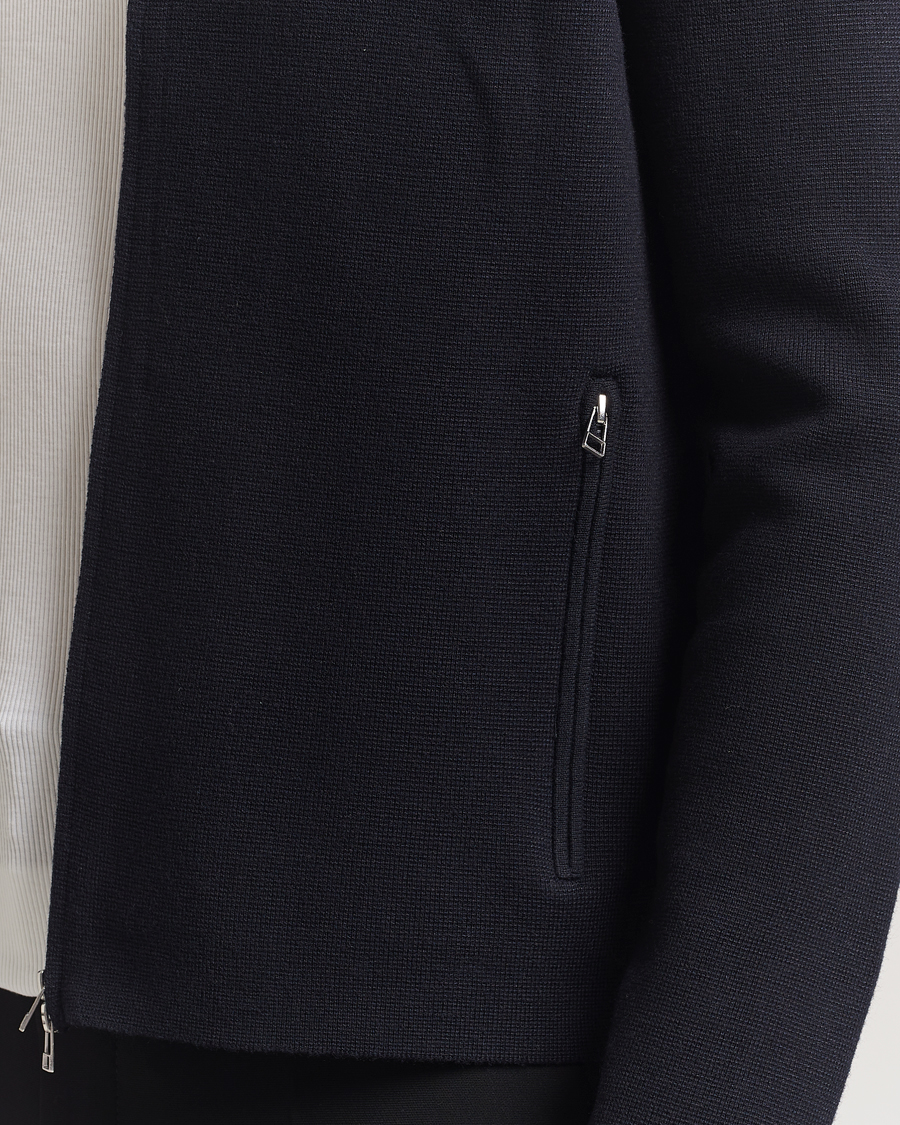 Mies | Puserot | Tiger of Sweden | Celyn Cotton/Wool Full Zip Light Ink