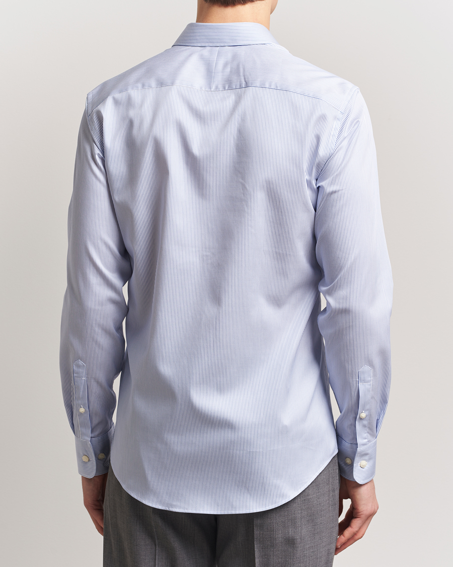 Mies | Kauluspaidat | Tiger of Sweden | Adley Cotton Striped Shirt Blue