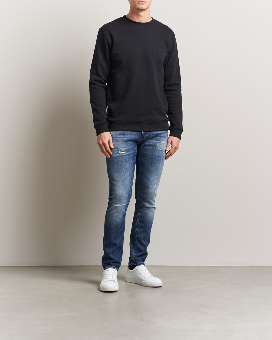 Mies | Farkut | Dondup | George Distressed Jeans Dark Blue