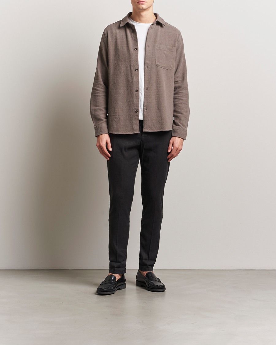 Mies | Housut | Dondup | Gaubert Linen Stretch Chinos Black