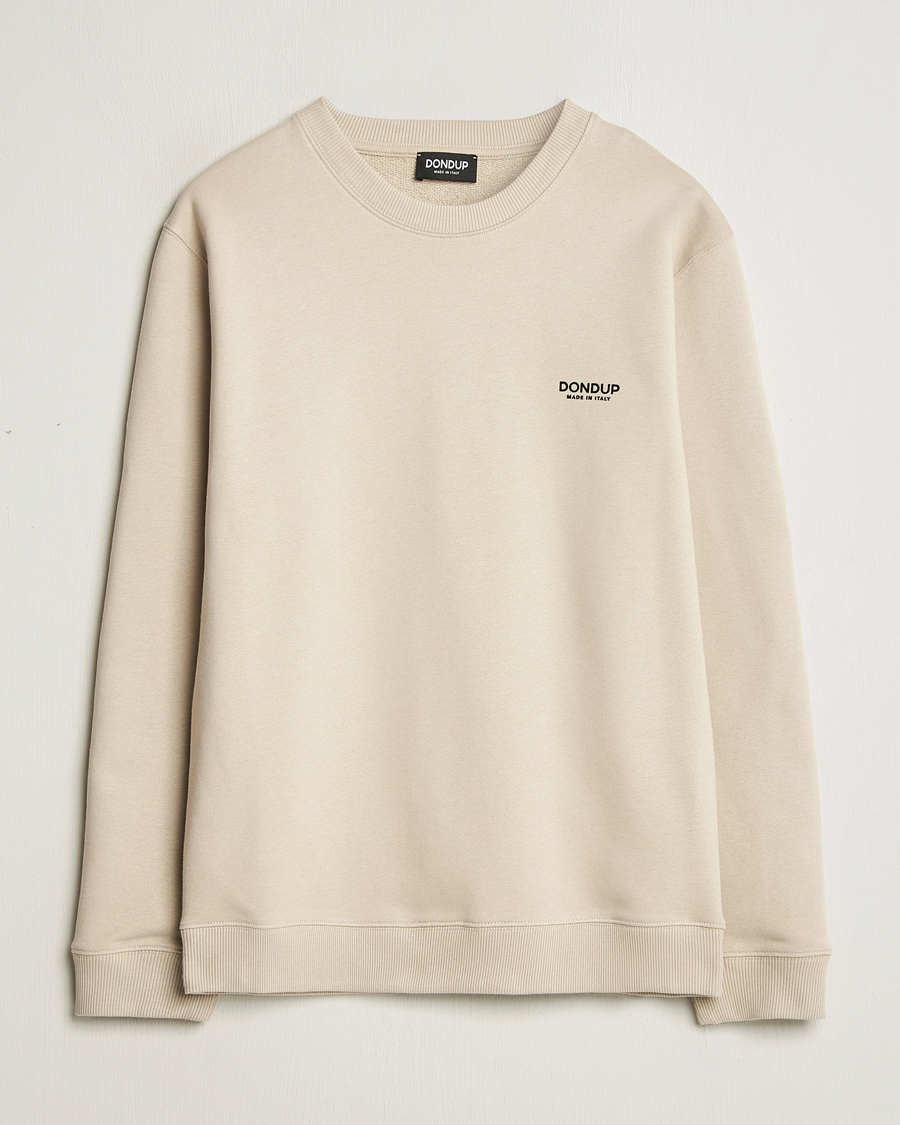 Mies | Puserot | Dondup | Logo Crew Neck Sweatshirt Sand