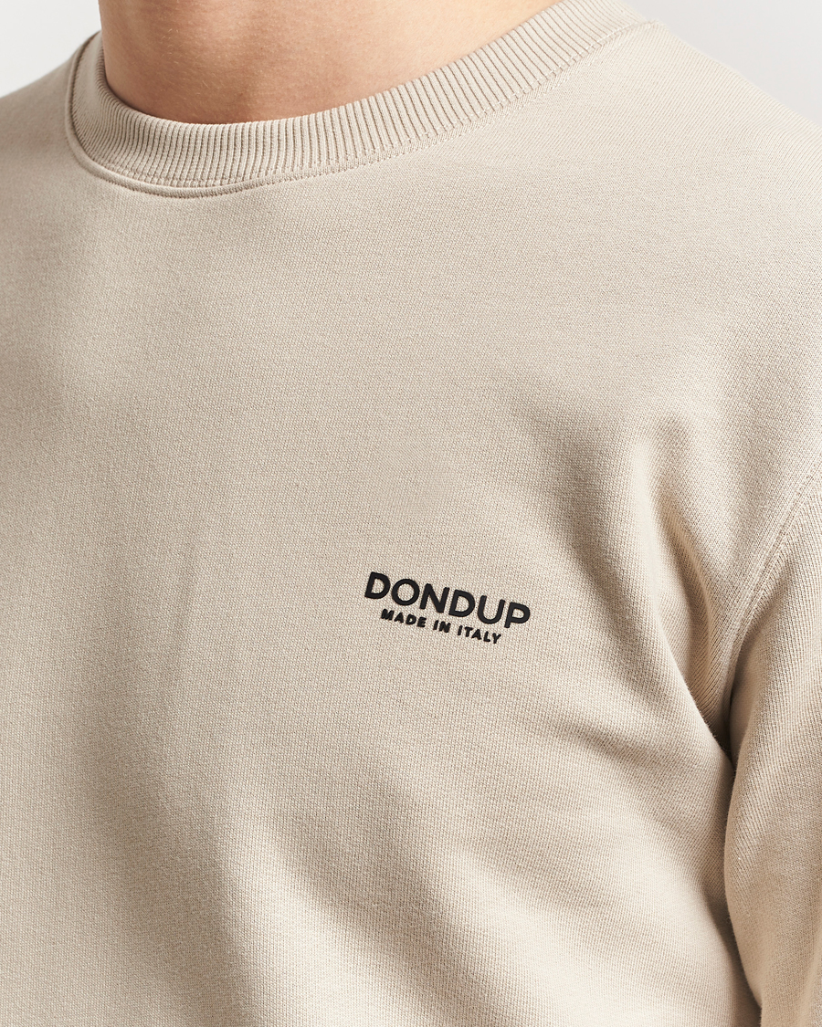 Mies | Puserot | Dondup | Logo Crew Neck Sweatshirt Sand