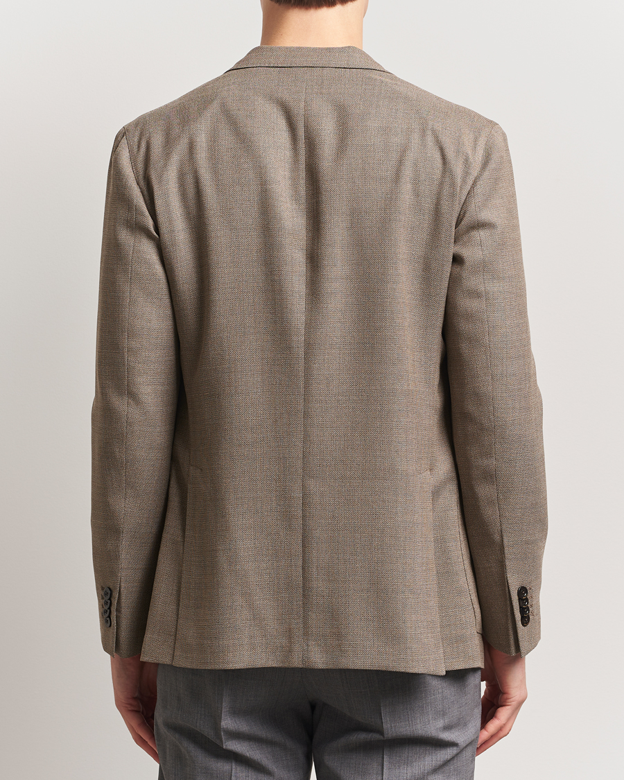 Mies | Pikkutakit | Boglioli | K Jacket Wool Hopsack Blazer Beige