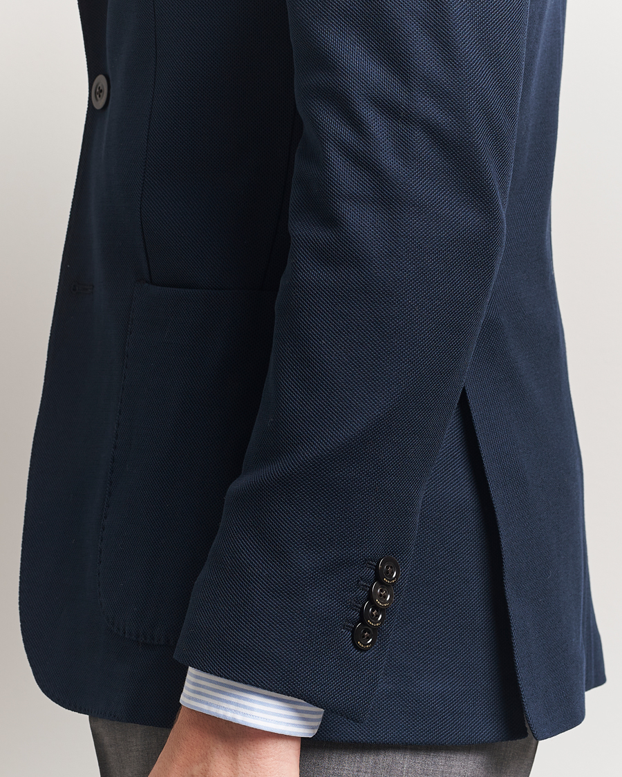 Mies | Pikkutakit | Boglioli | K Jacket Hopsack Jersey Blazer Navy
