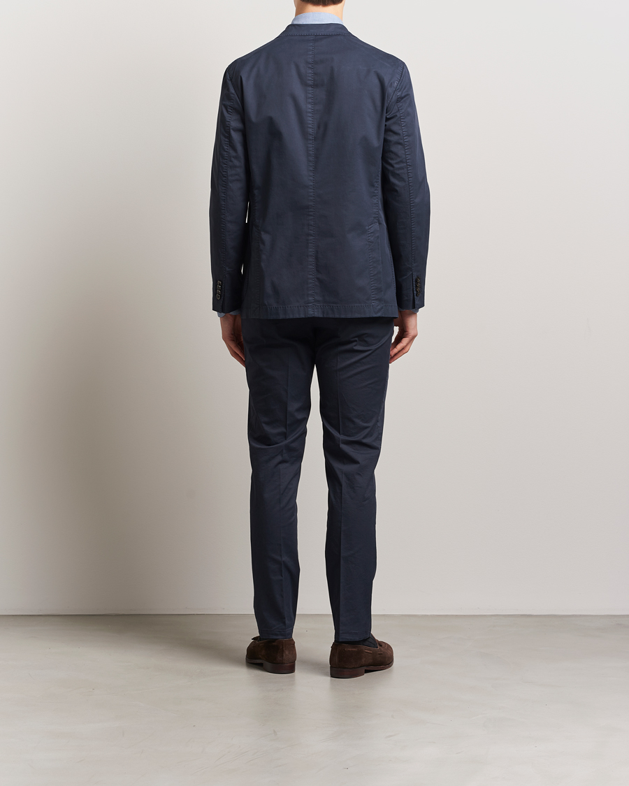 Mies | Puvut | Boglioli | K Jacket Supima Cotton Suit Navy
